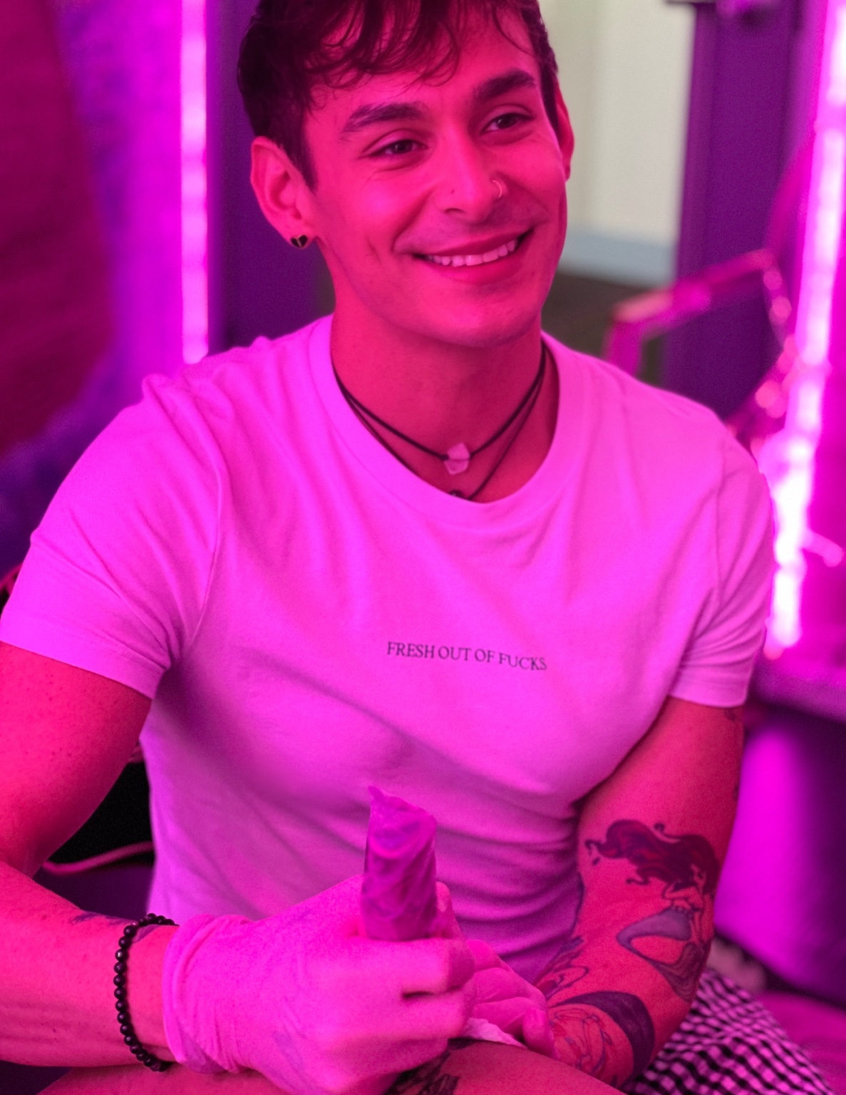 Tattoo artist at Pink Ink Tattoo
