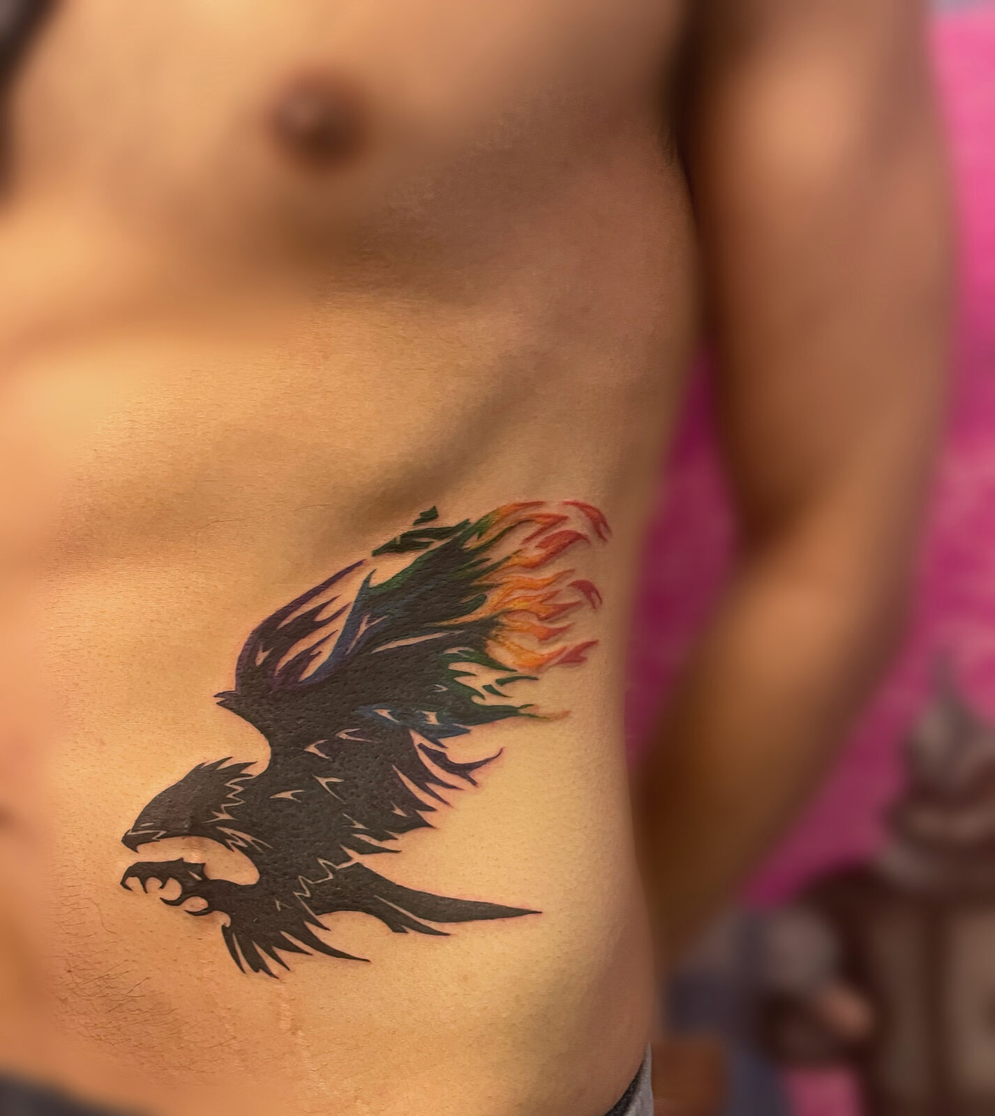 Pink Ink Tattoo Color example