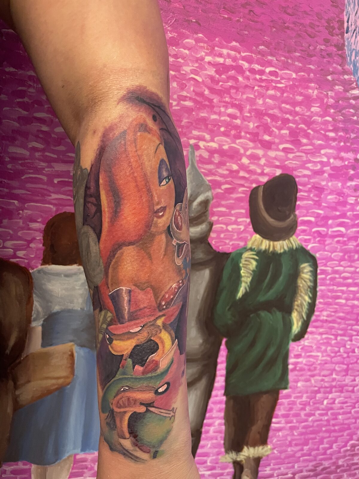 Pink Ink Tattoo Color example