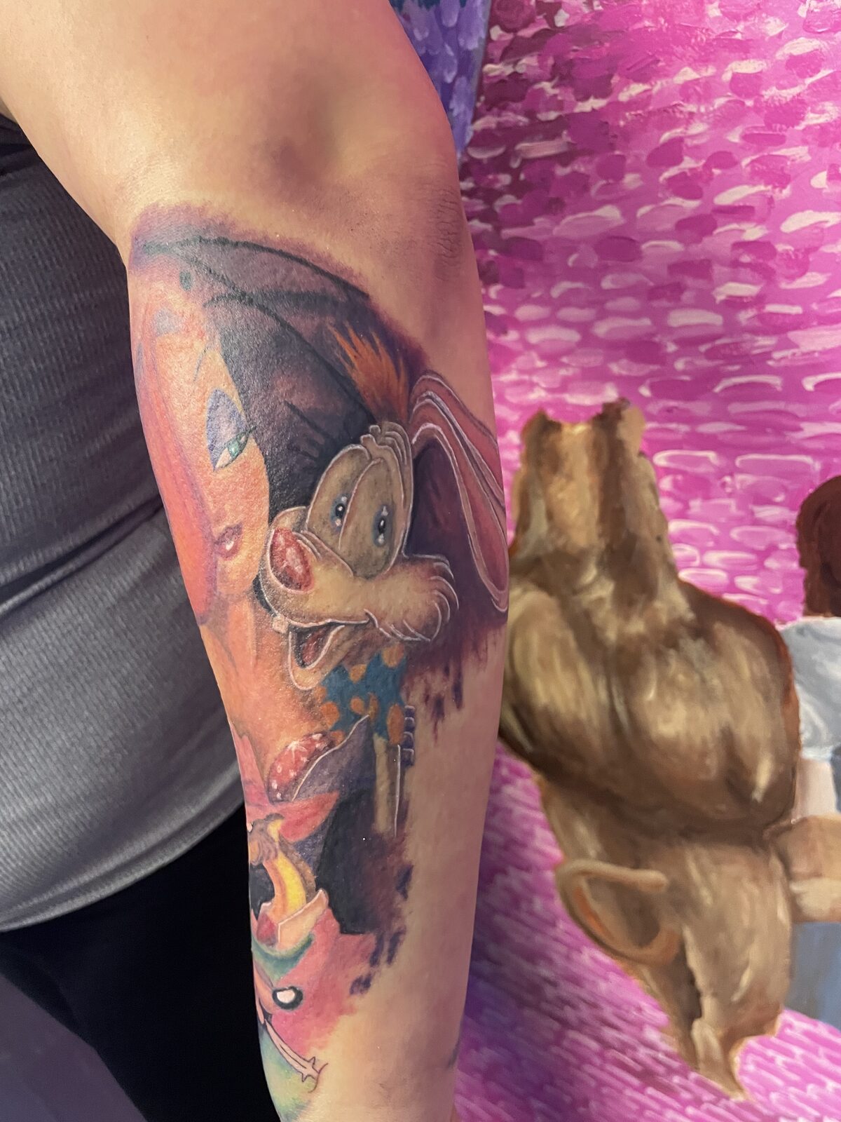 Pink Ink Tattoo Color example