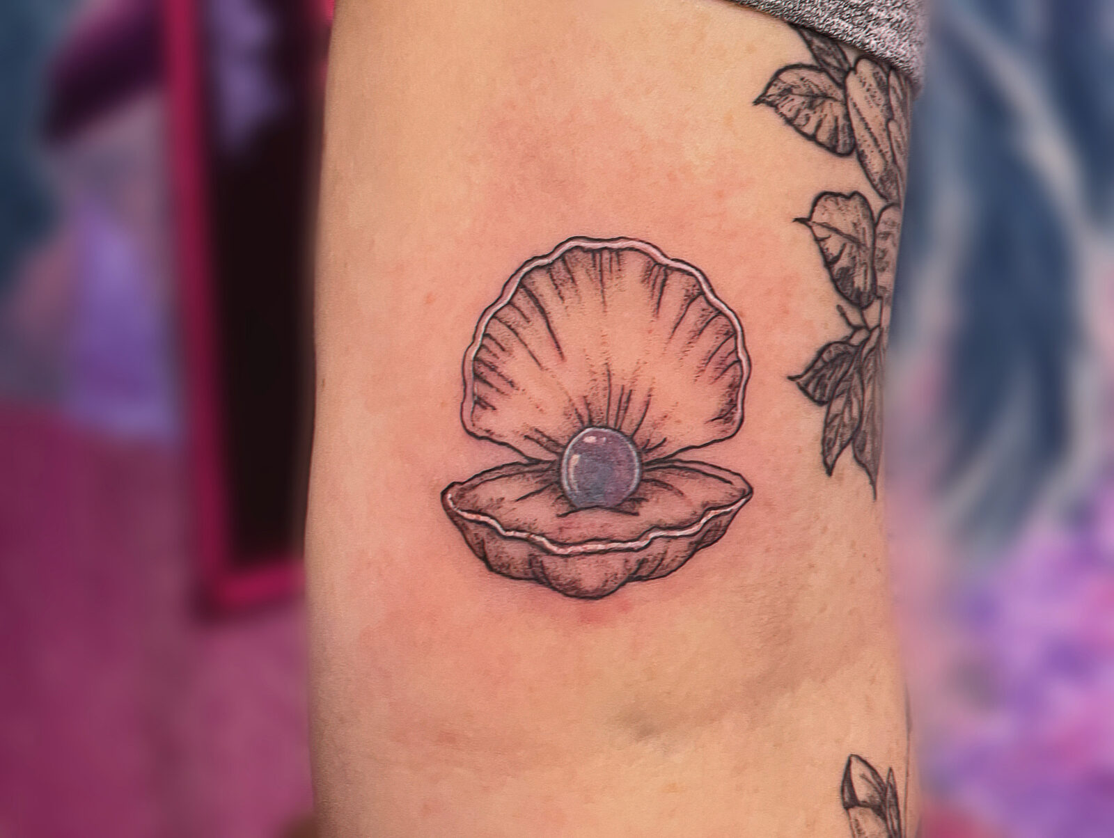 Pink Ink Tattoo Fine Line example