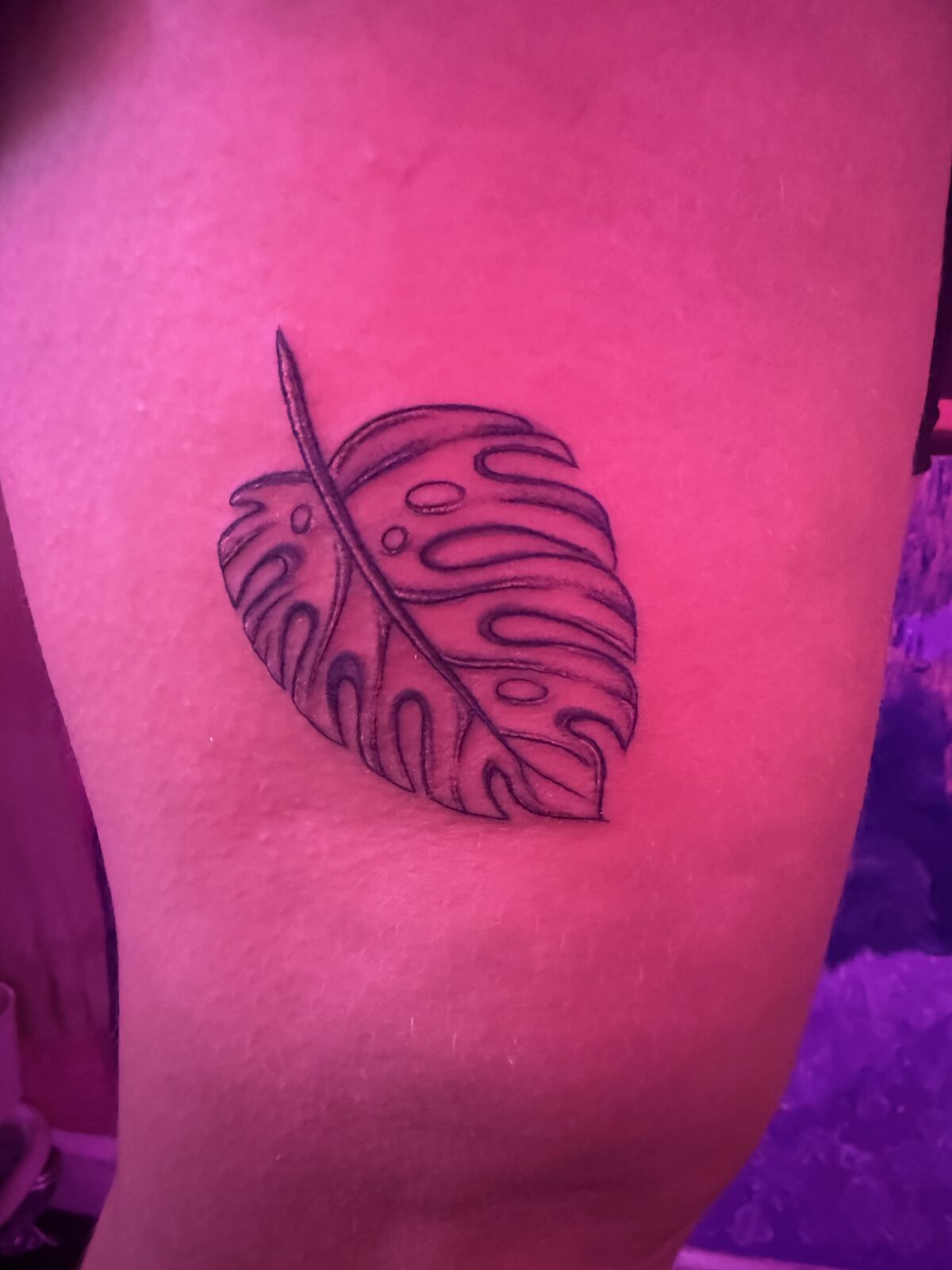Pink Ink Tattoo Fine Line example