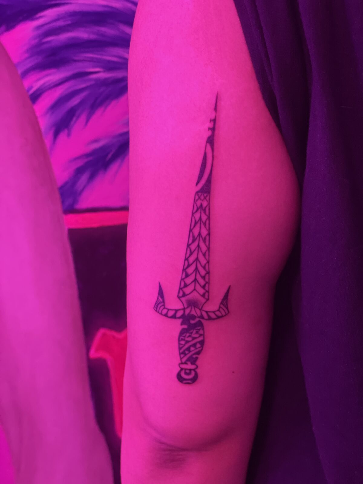 Pink Ink Tattoo Fine Line example