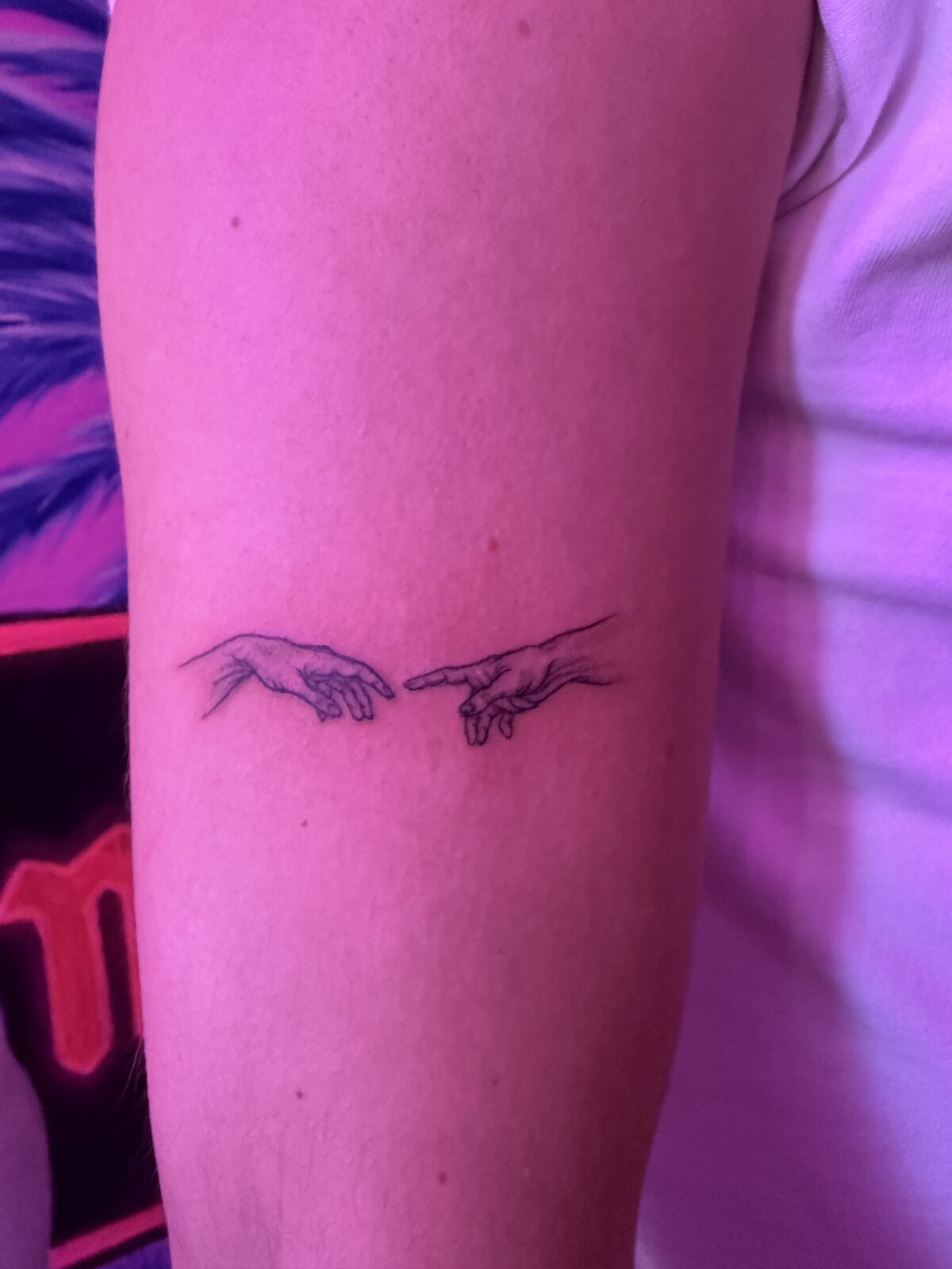 Pink Ink Tattoo Fine Line example