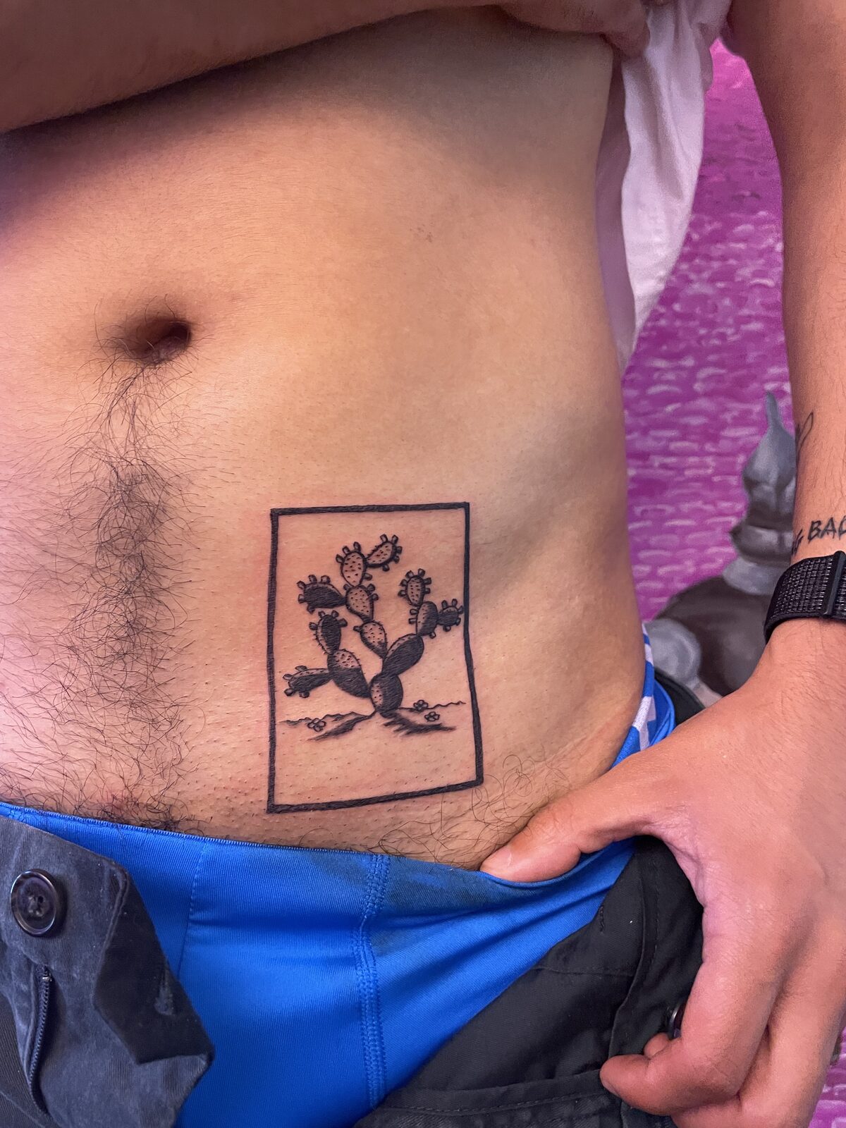 Pink Ink Tattoo Fine Line example