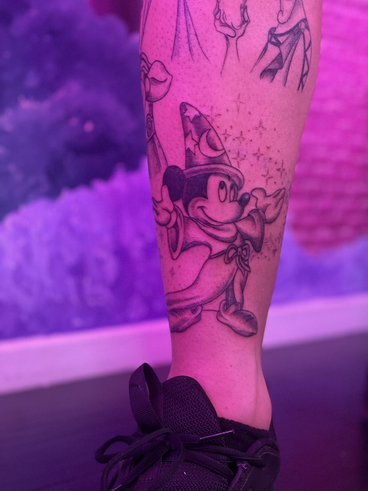 Pink Ink Tattoo Fine Line example