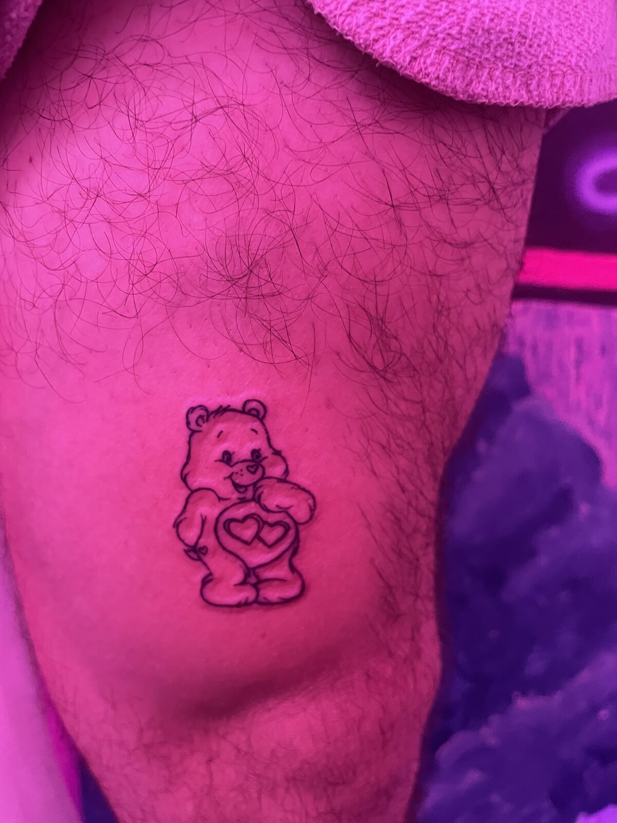 Pink Ink Tattoo Fine Line example