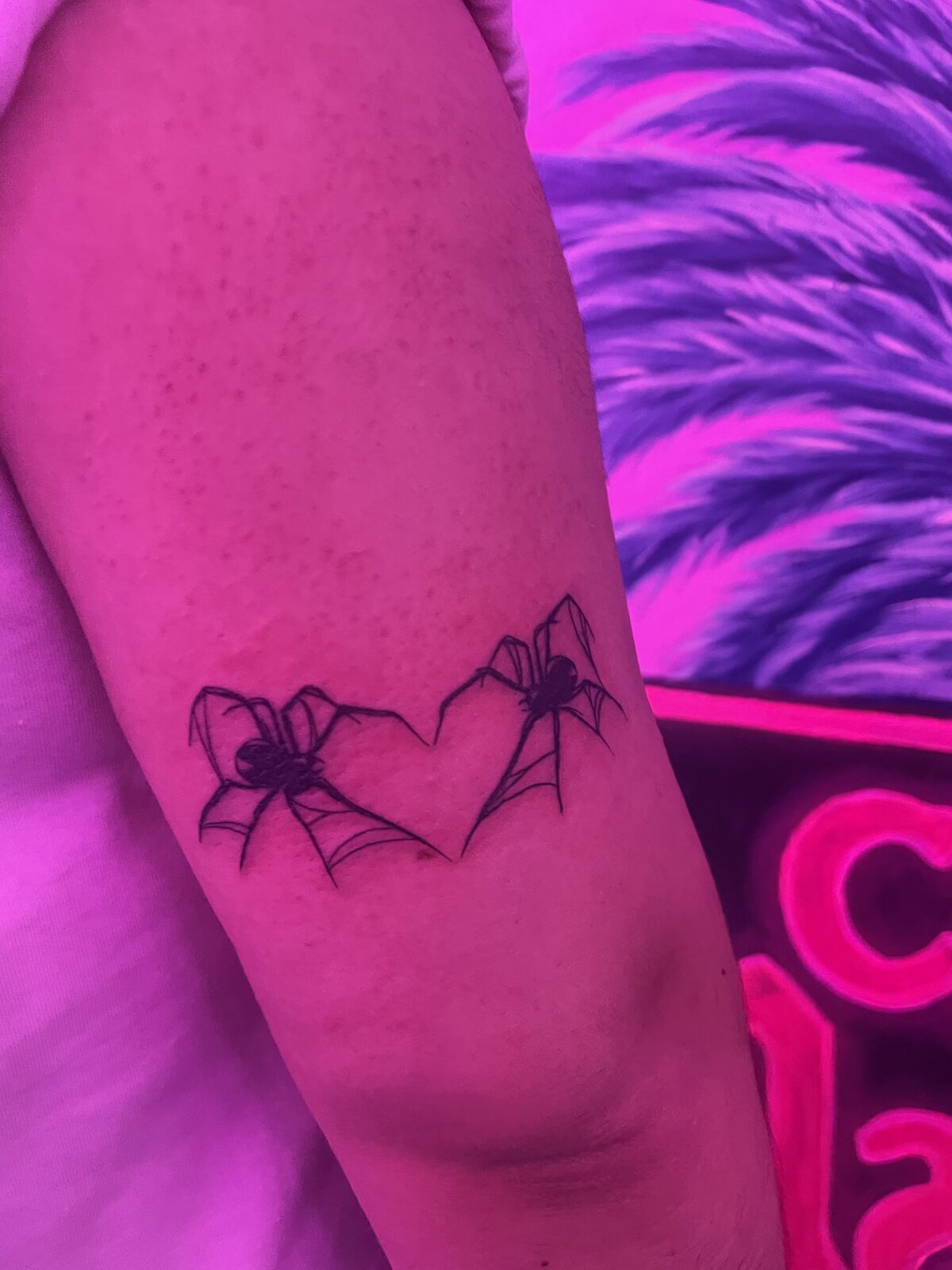 Pink Ink Tattoo Fine Line example