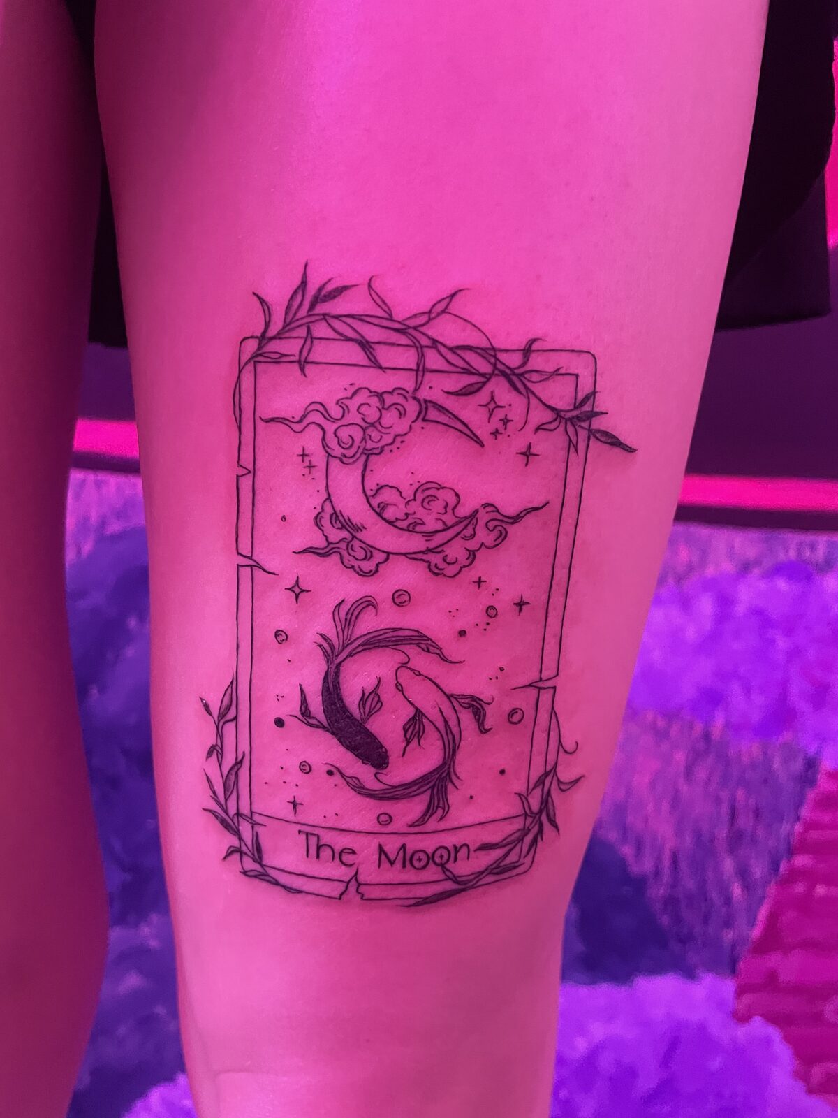 Pink Ink Tattoo Fine Line example