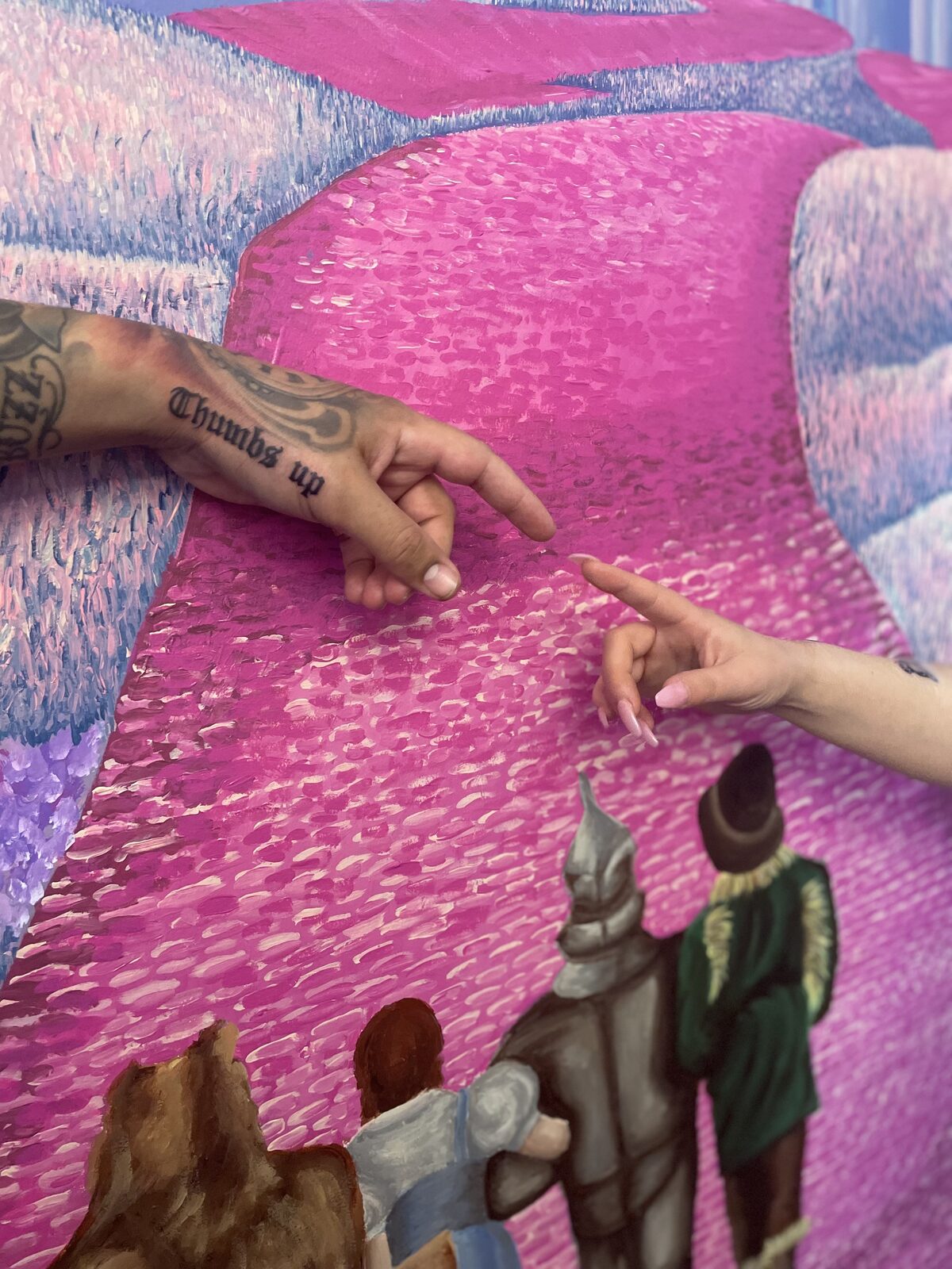 Pink Ink Tattoo Fine Line example