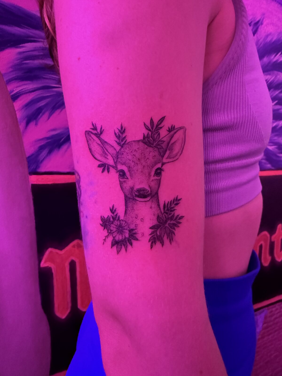 Pink Ink Tattoo Fine Line example