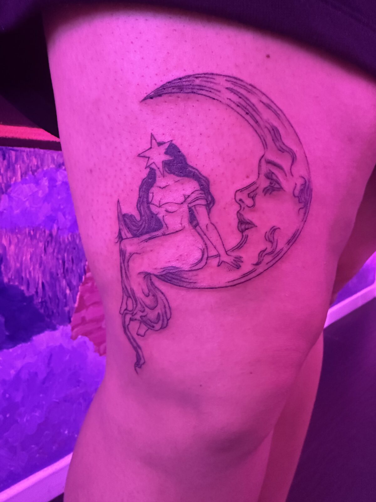 Pink Ink Tattoo Fine Line example