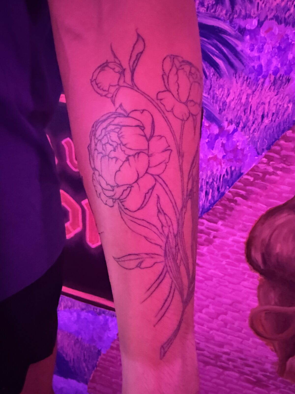Pink Ink Tattoo Fine Line example