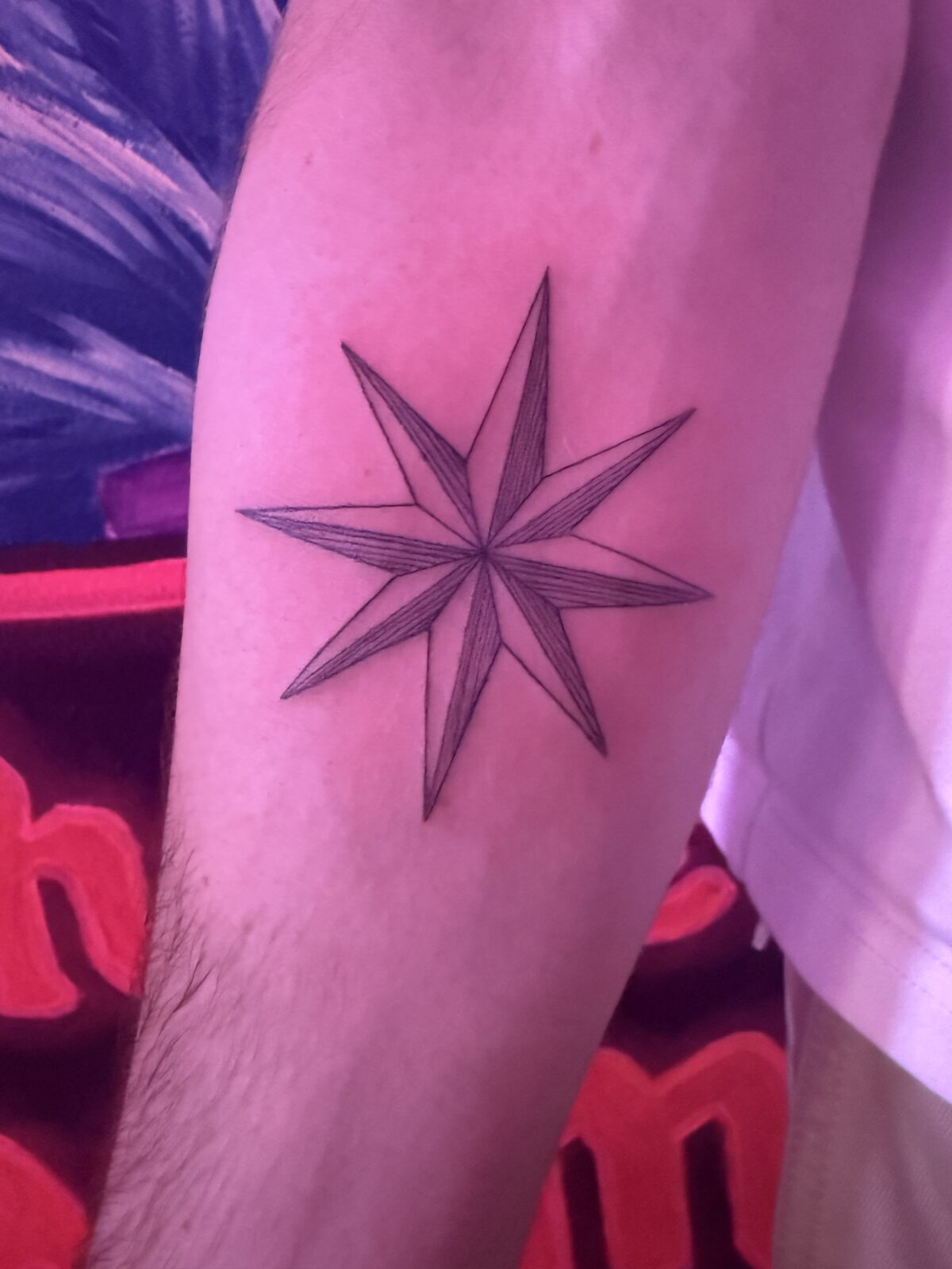 Pink Ink Tattoo Fine Line example