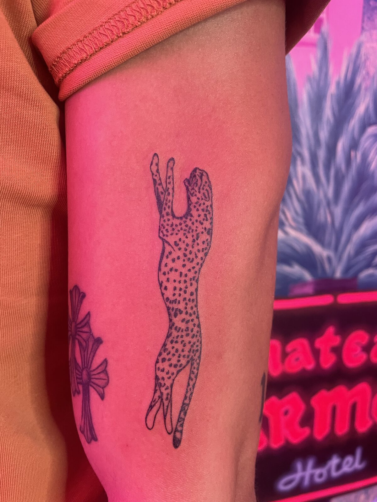 Pink Ink Tattoo Fine Line example