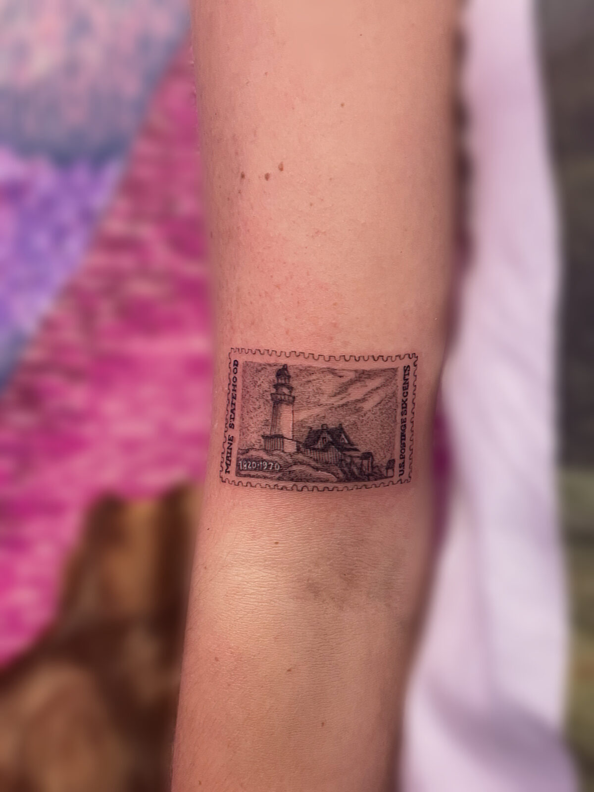 Pink Ink Tattoo Fine Line example