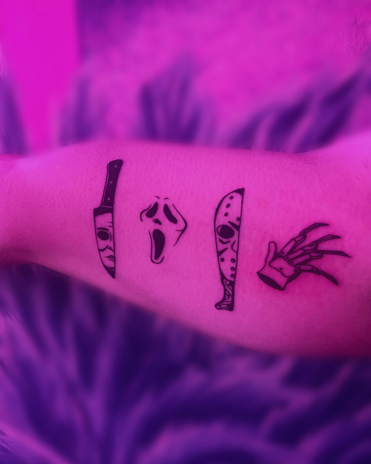 Pink Ink Tattoo Fine Line example