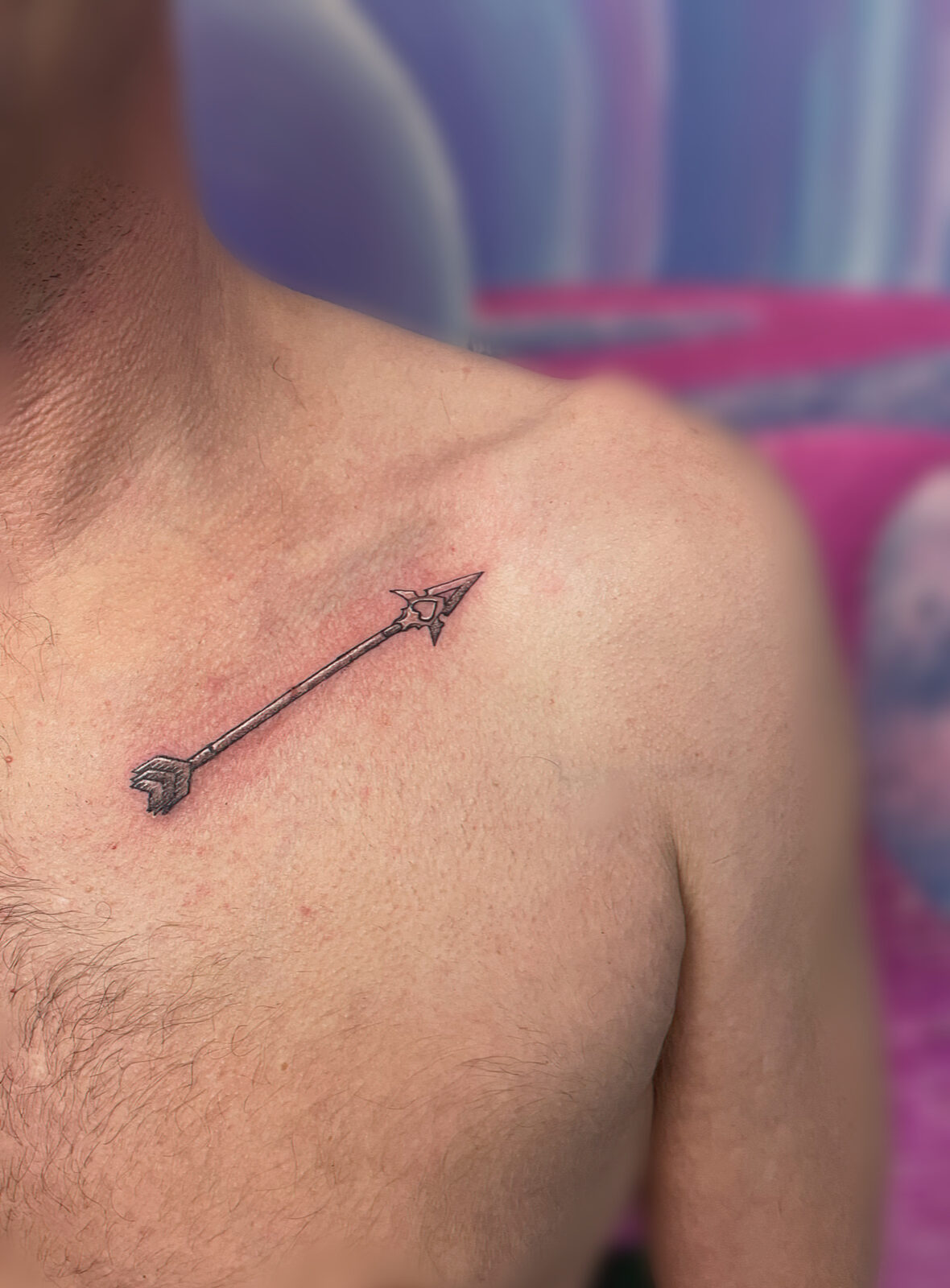 Pink Ink Tattoo Fine Line example