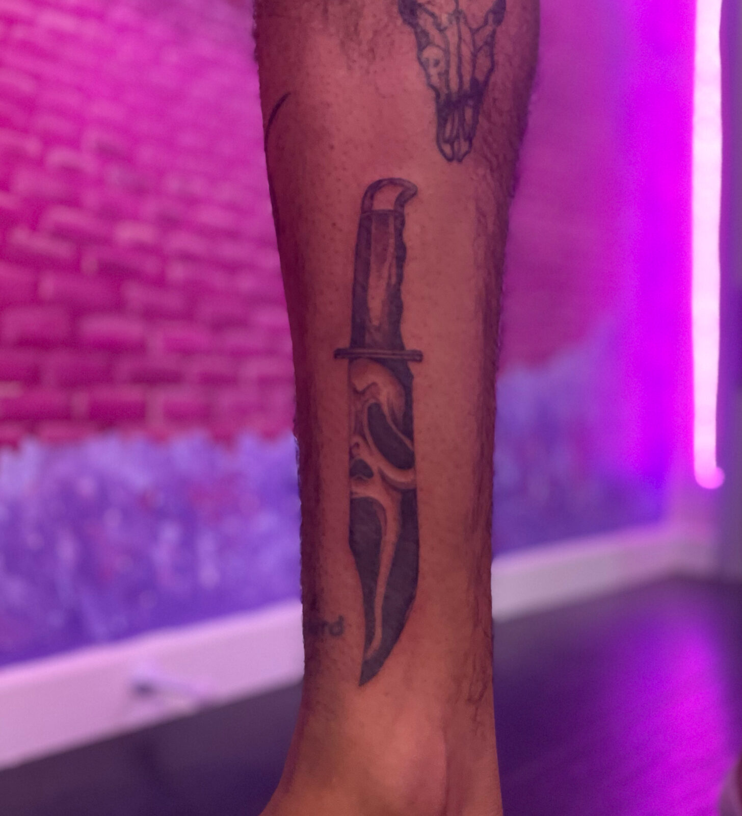 Pink Ink Tattoo Fine Line example