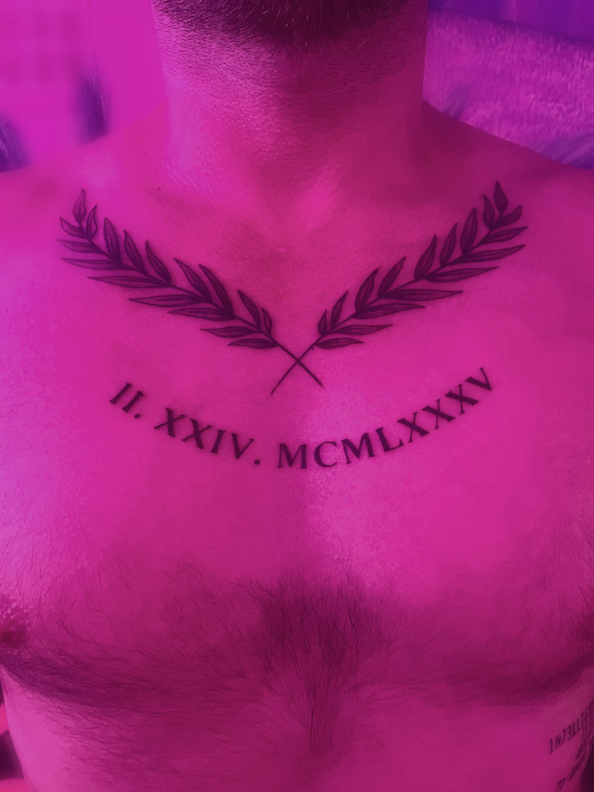 Pink Ink Tattoo Fine Line example