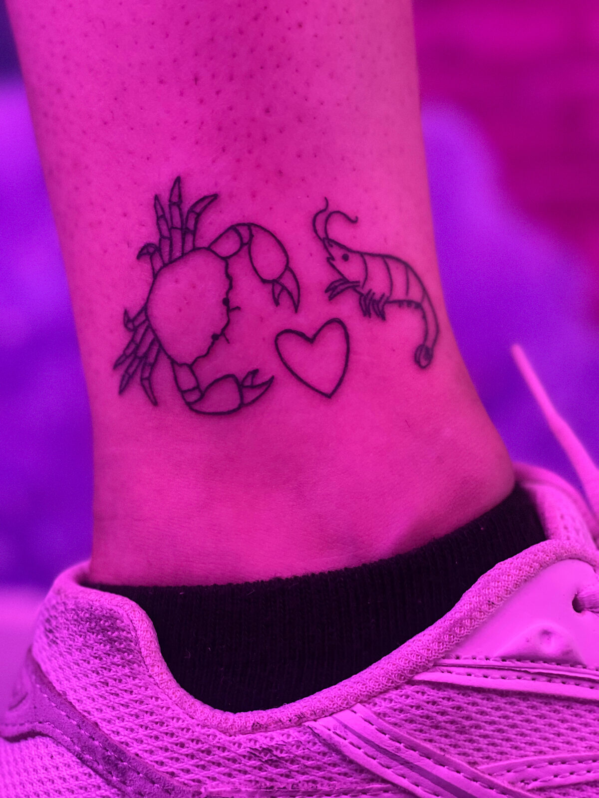 Pink Ink Tattoo Fine Line example