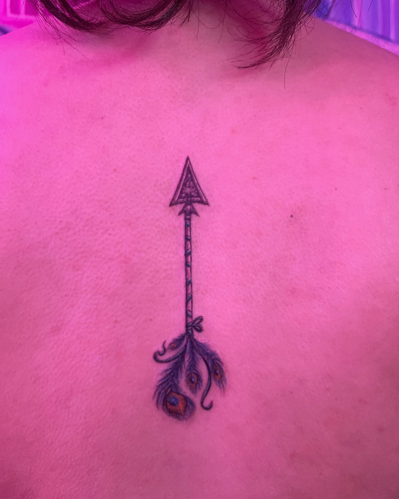 Pink Ink Tattoo Fine Line example