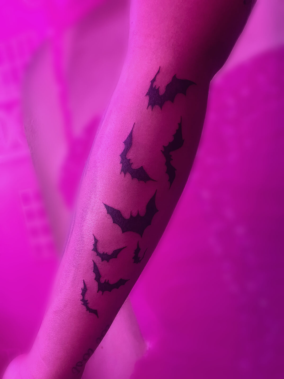 Pink Ink Tattoo Fine Line example