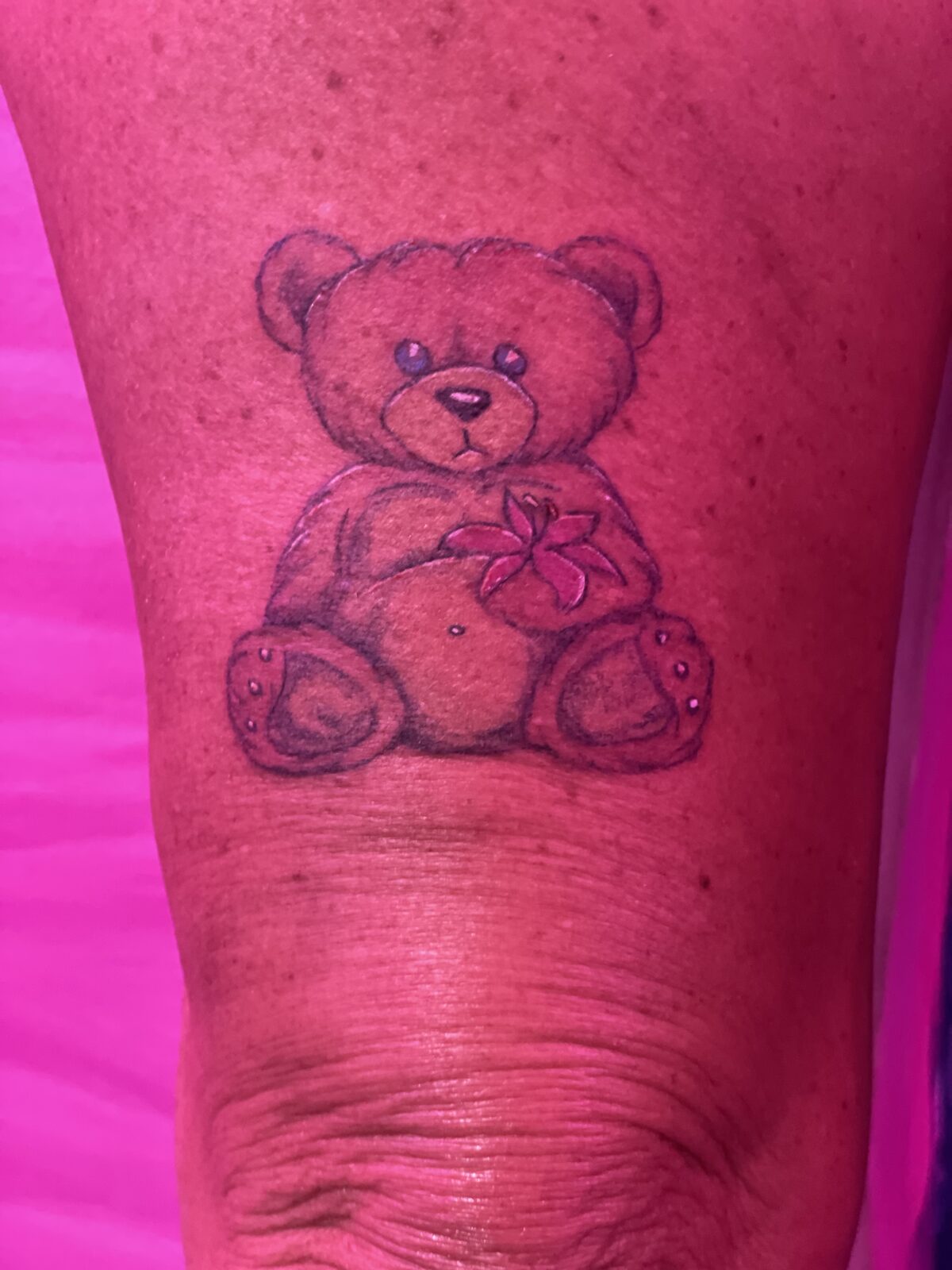 Pink Ink Tattoo Fine Line example