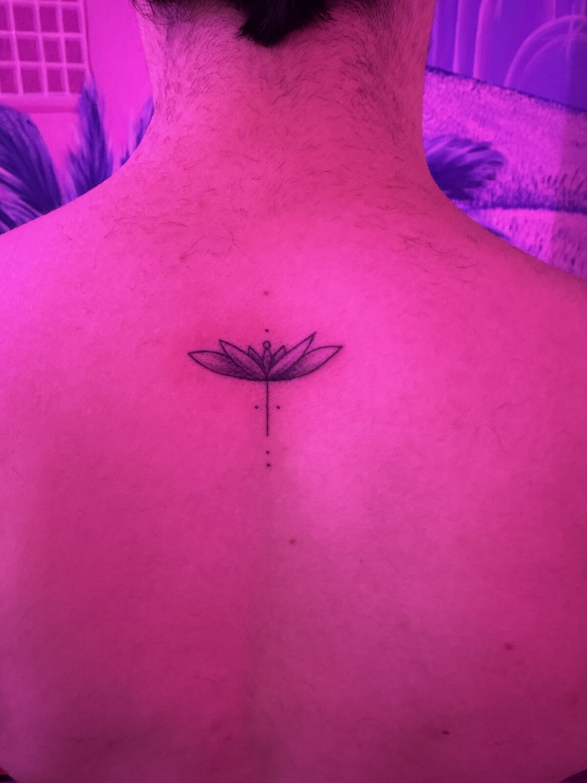 Pink Ink Tattoo Fine Line example