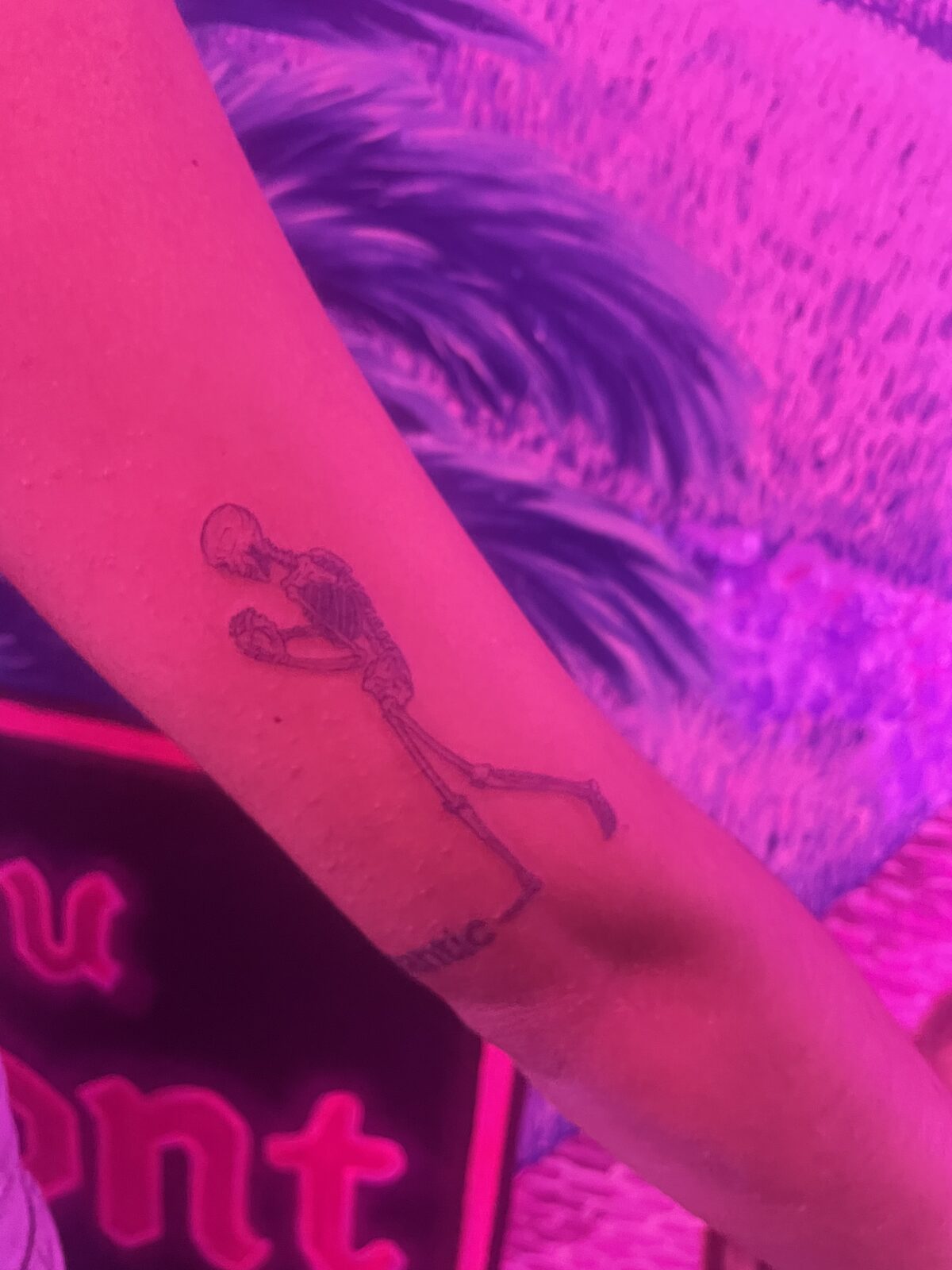 Pink Ink Tattoo Fine Line example