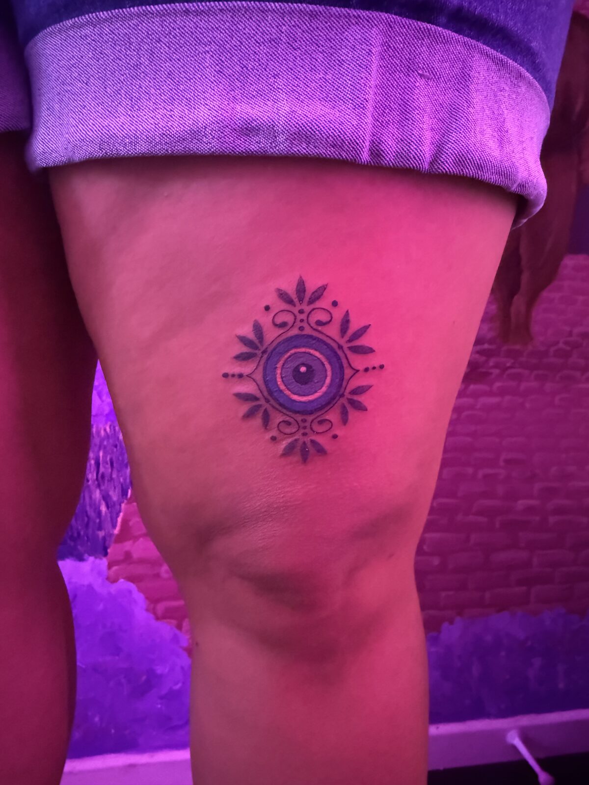 Pink Ink Tattoo Fine Line example