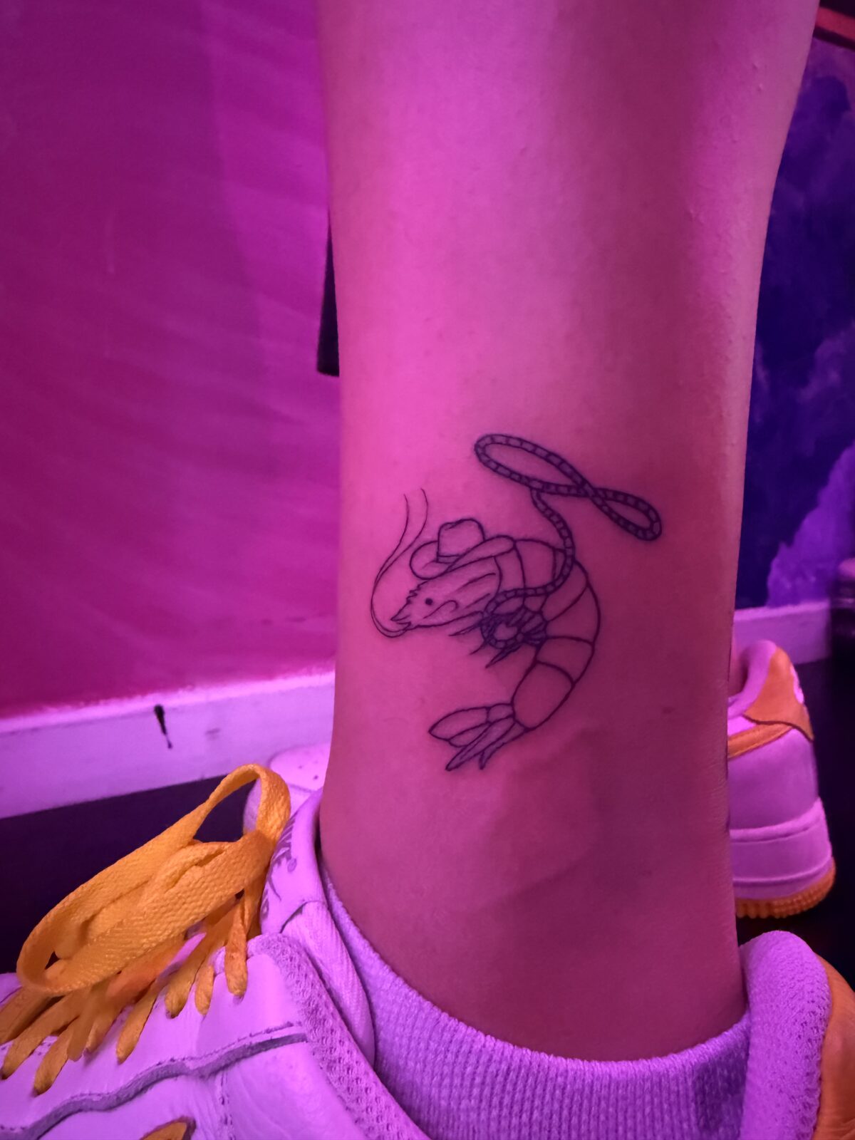 Pink Ink Tattoo Fine Line example