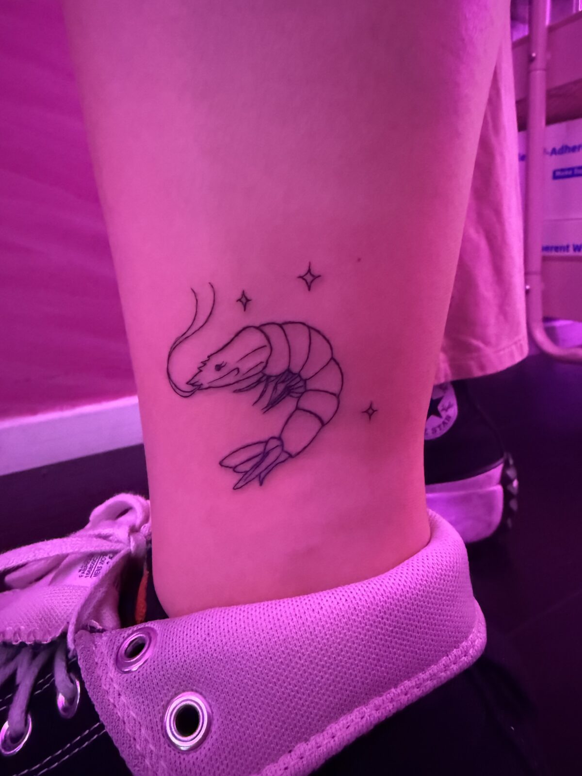 Pink Ink Tattoo Fine Line example