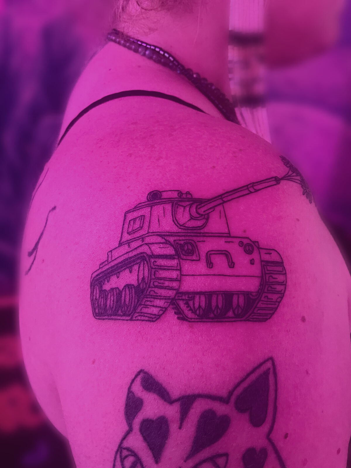 Pink Ink Tattoo Illustrative example