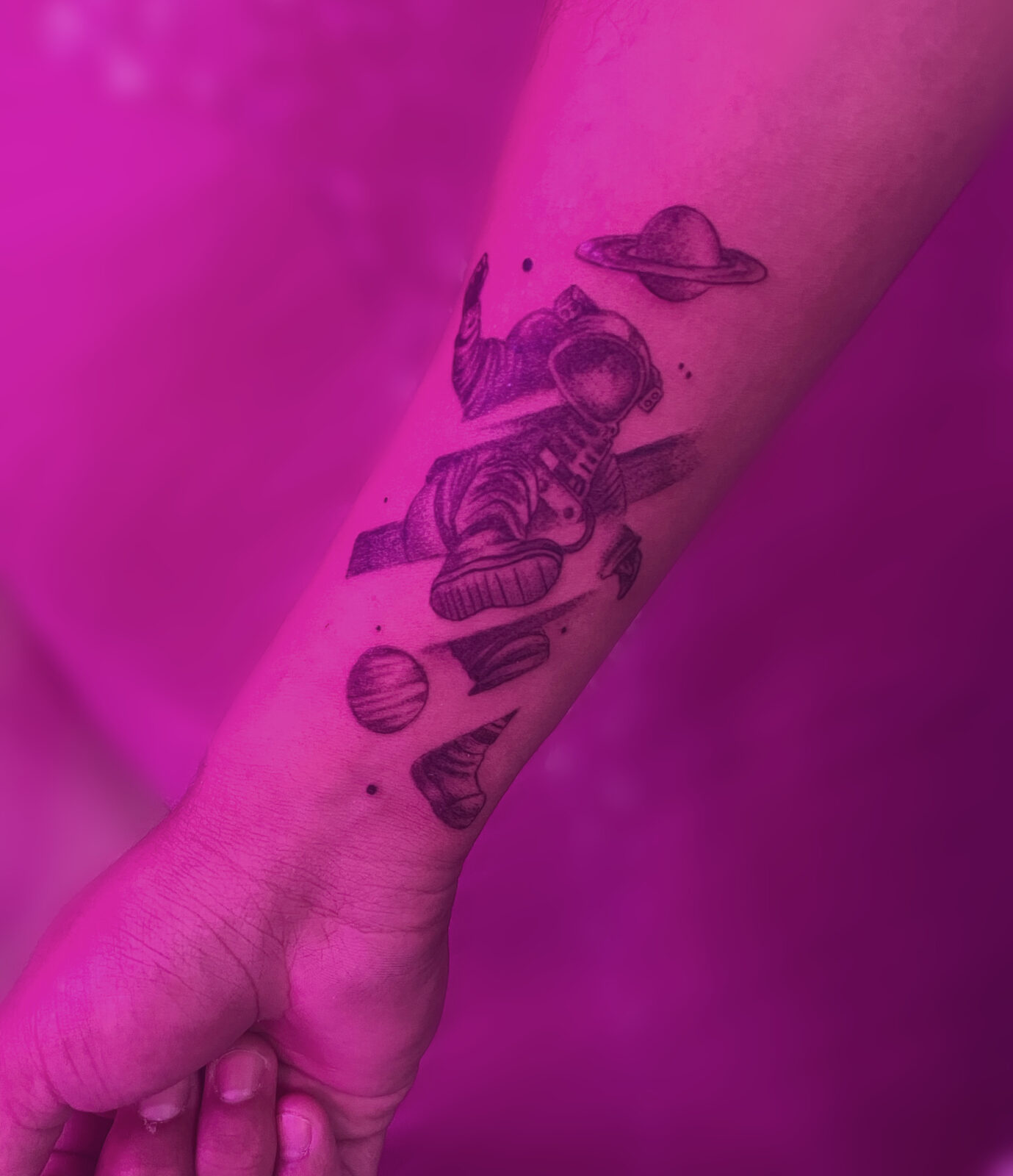 Pink Ink Tattoo Illustrative example