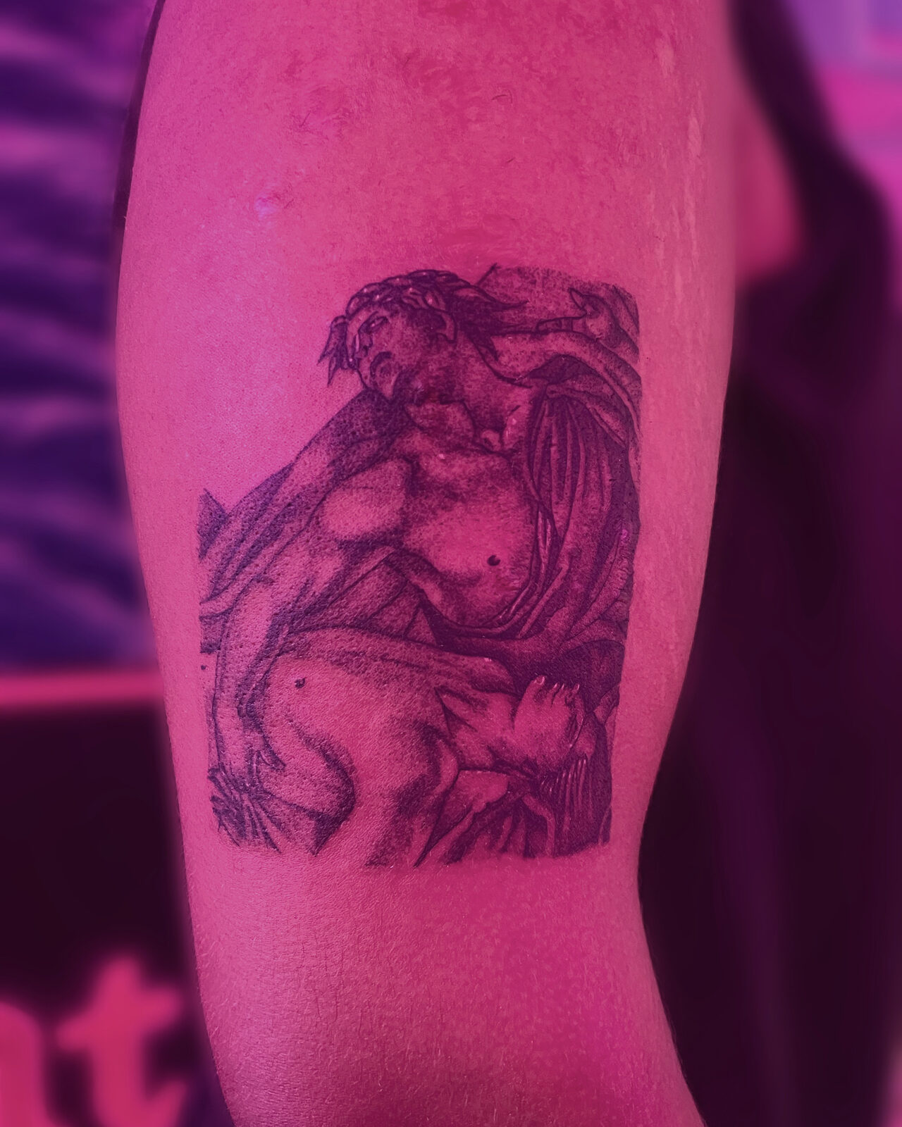 Pink Ink Tattoo Illustrative example