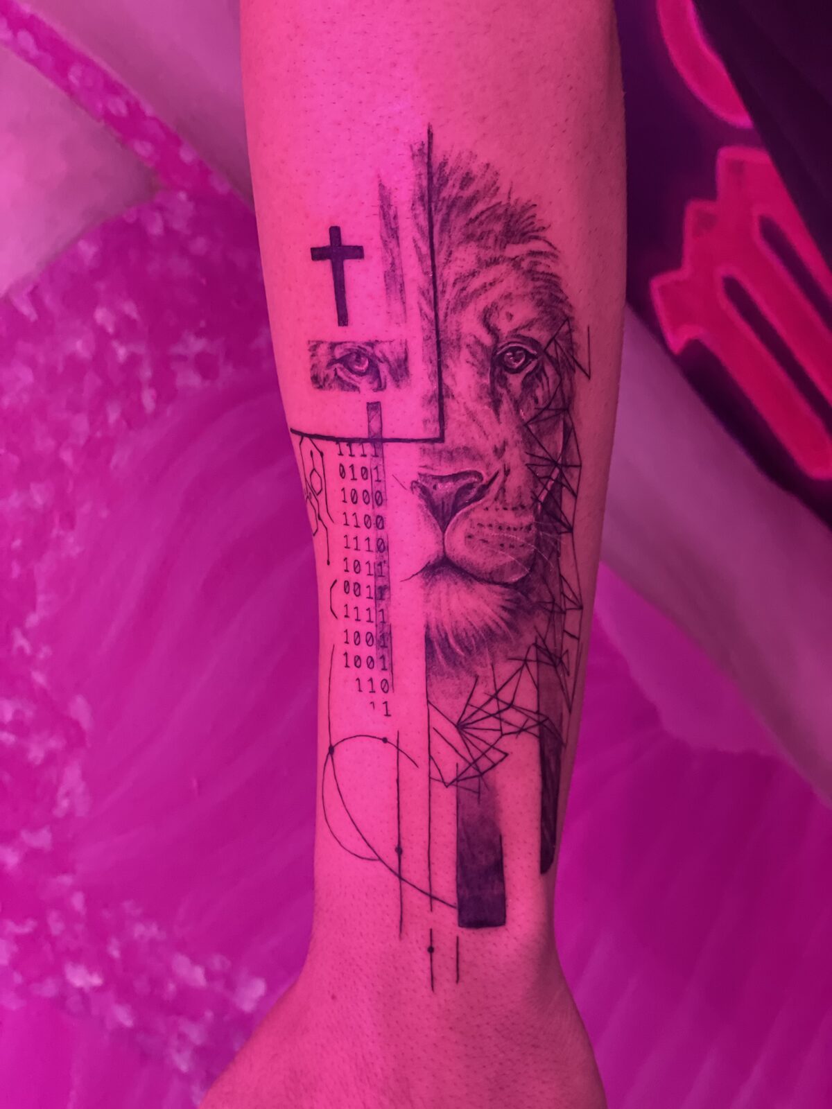 Pink Ink Tattoo Illustrative example