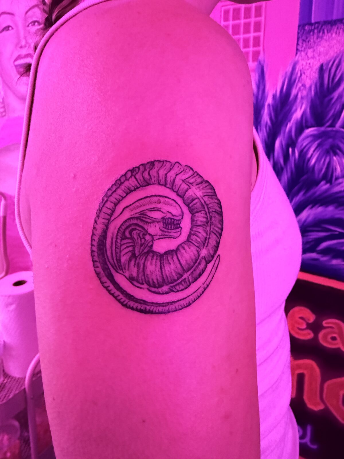 Pink Ink Tattoo Illustrative example