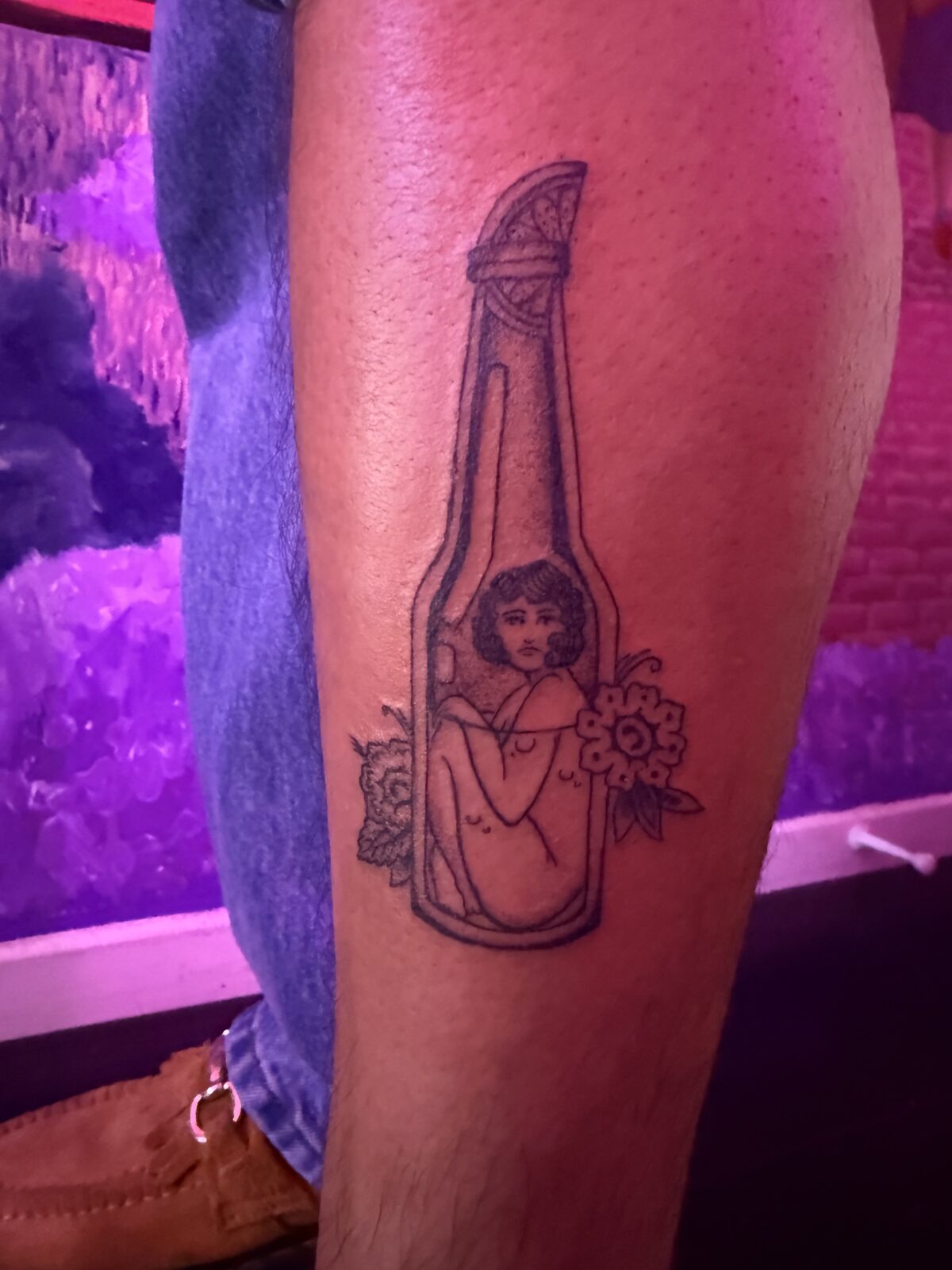 Pink Ink Tattoo Illustrative example