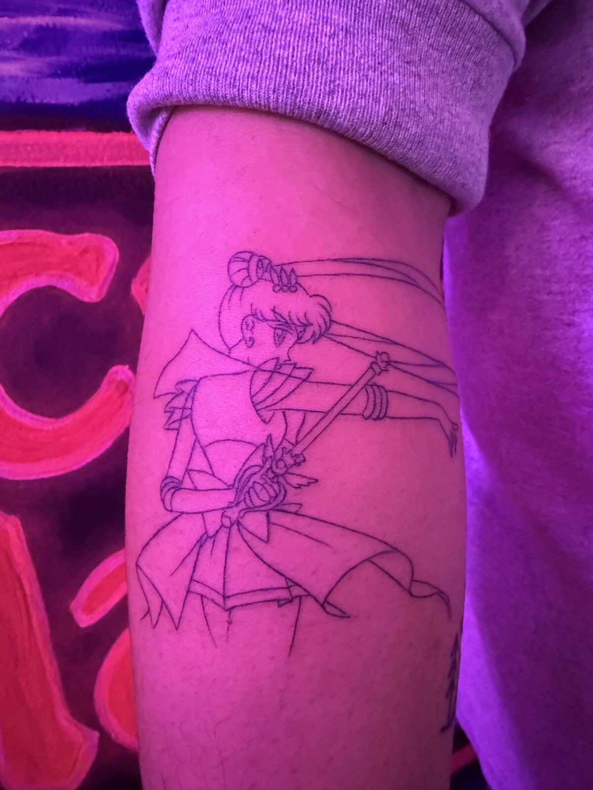 Pink Ink Tattoo Illustrative example