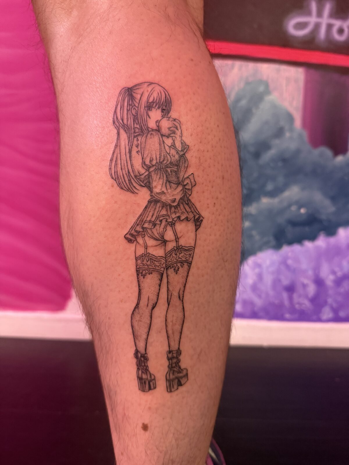 Pink Ink Tattoo Illustrative example