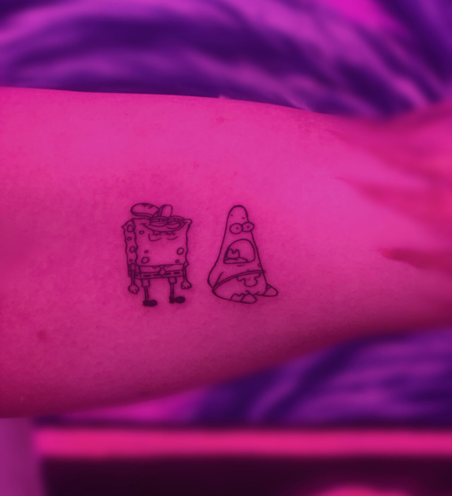 Pink Ink Tattoo Illustrative example