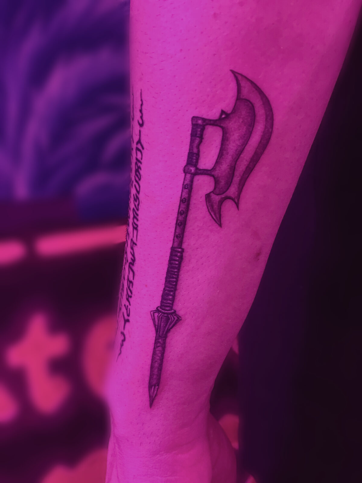 Pink Ink Tattoo Illustrative example