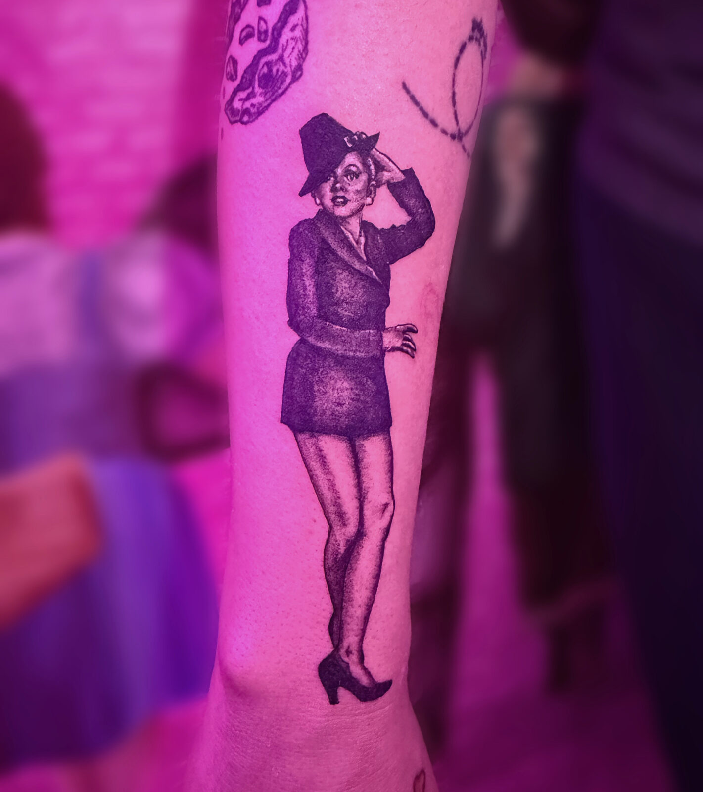Pink Ink Tattoo Illustrative example
