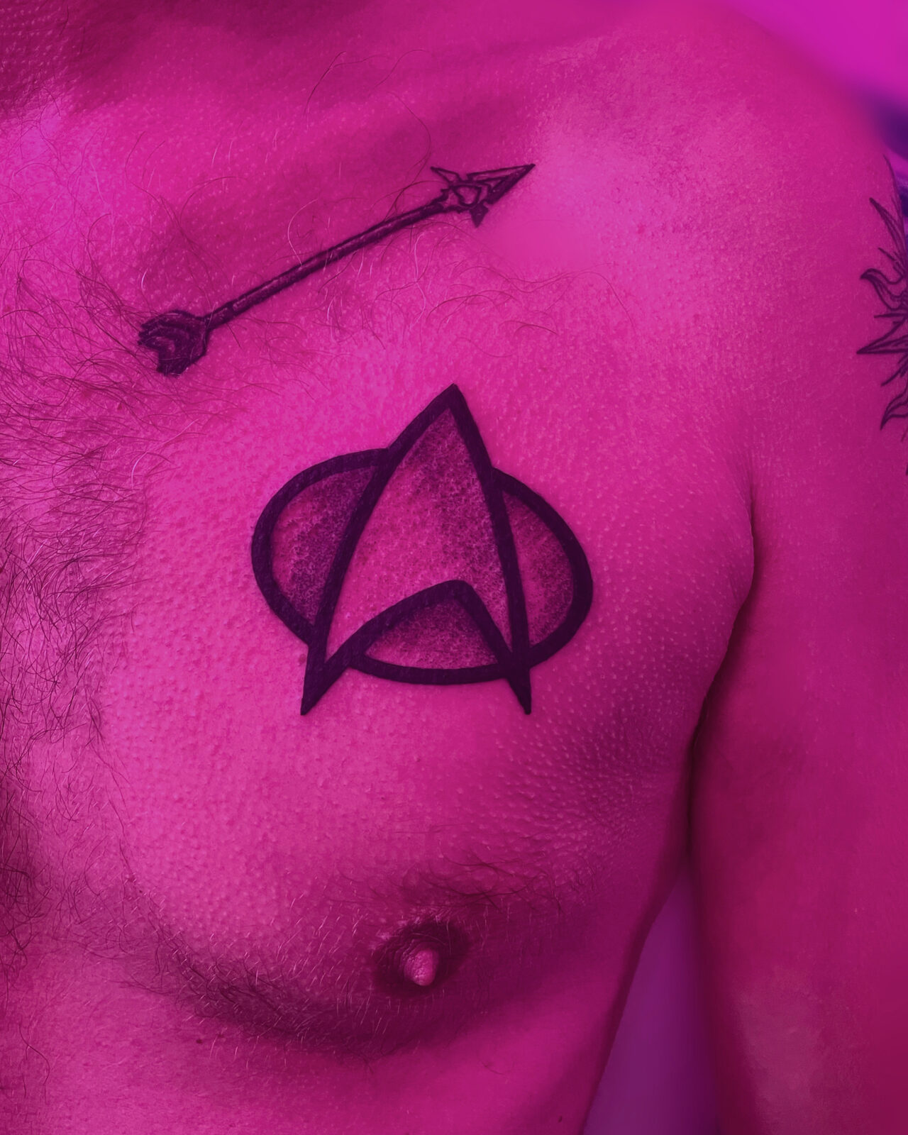 Pink Ink Tattoo Illustrative example