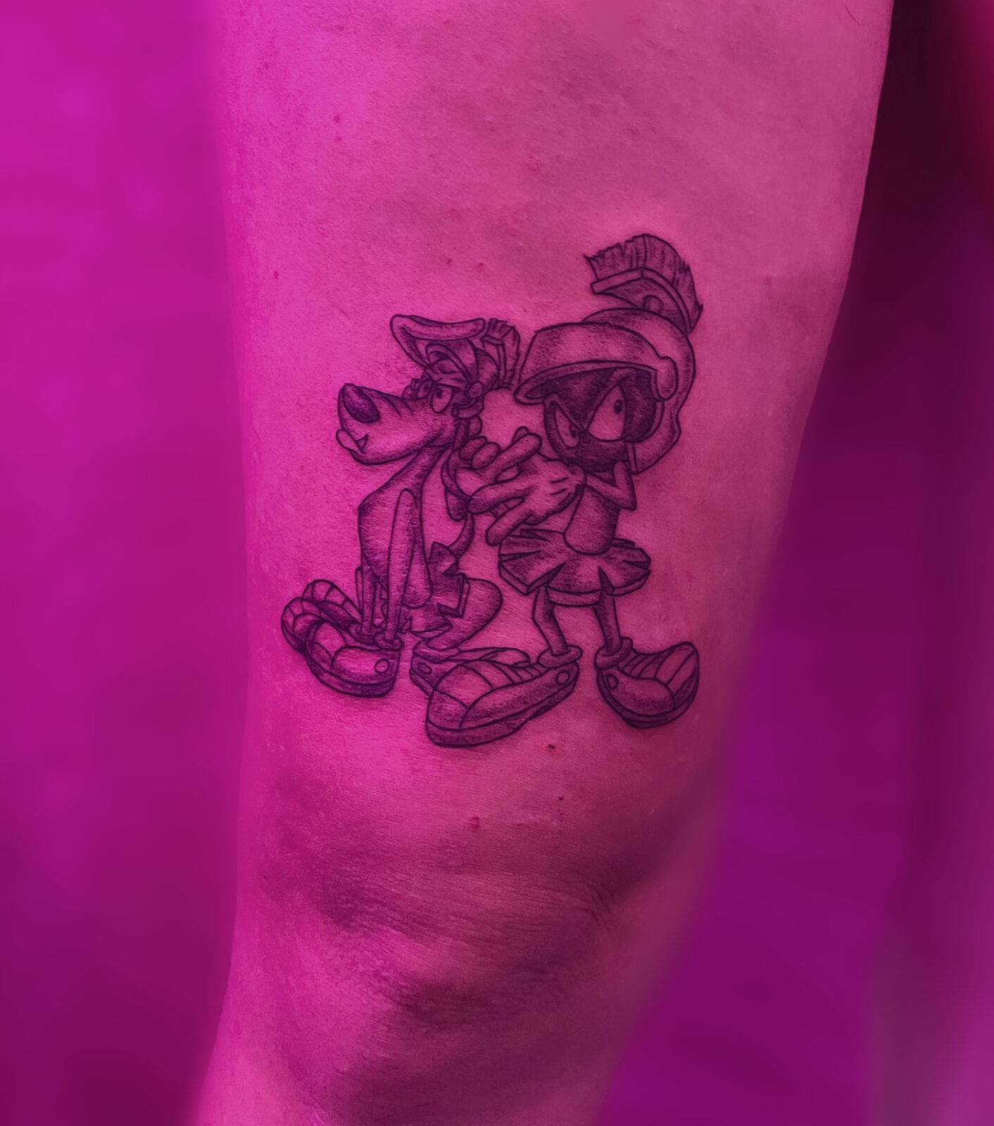 Pink Ink Tattoo Illustrative example