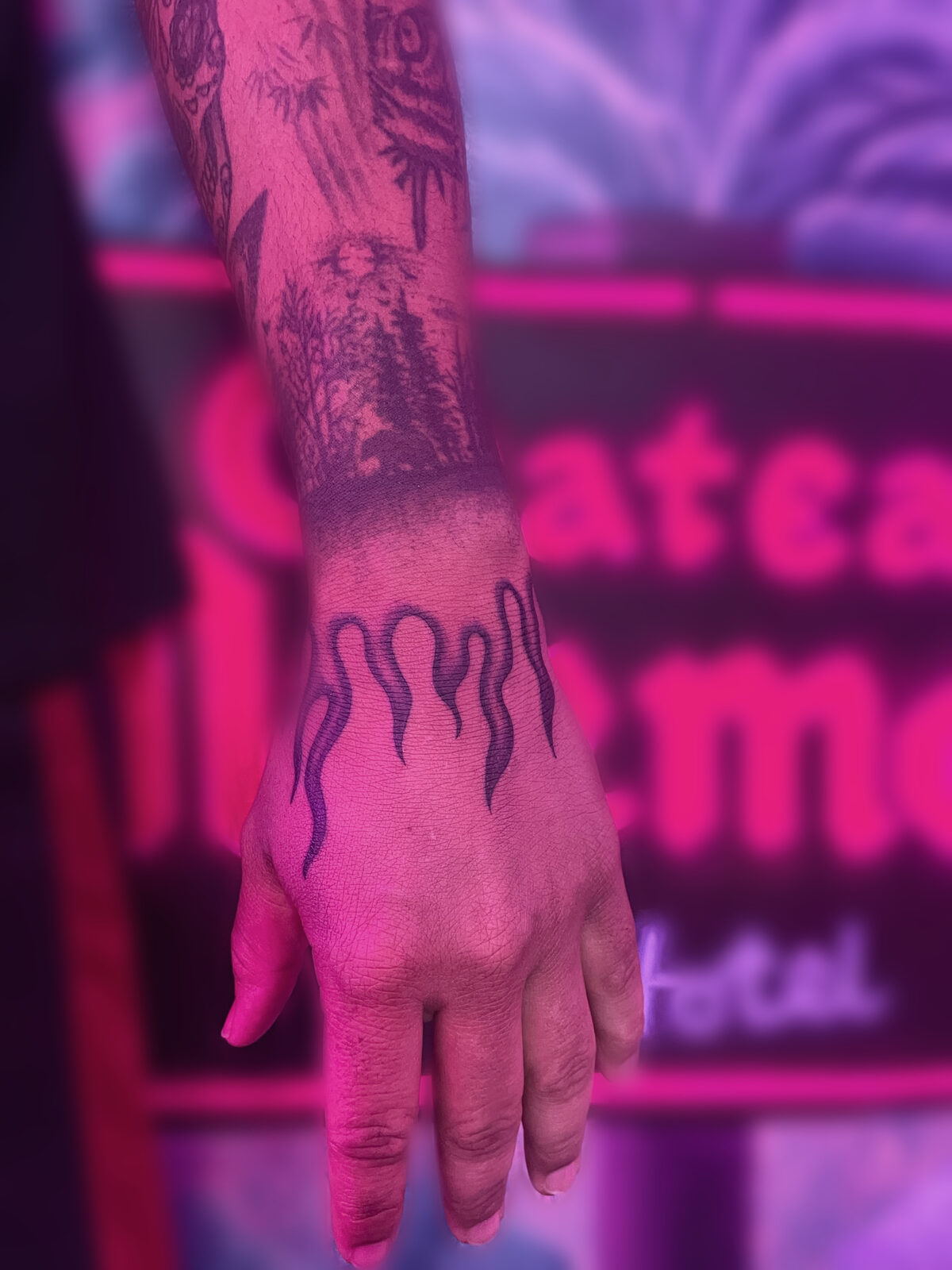 Pink Ink Tattoo Illustrative example