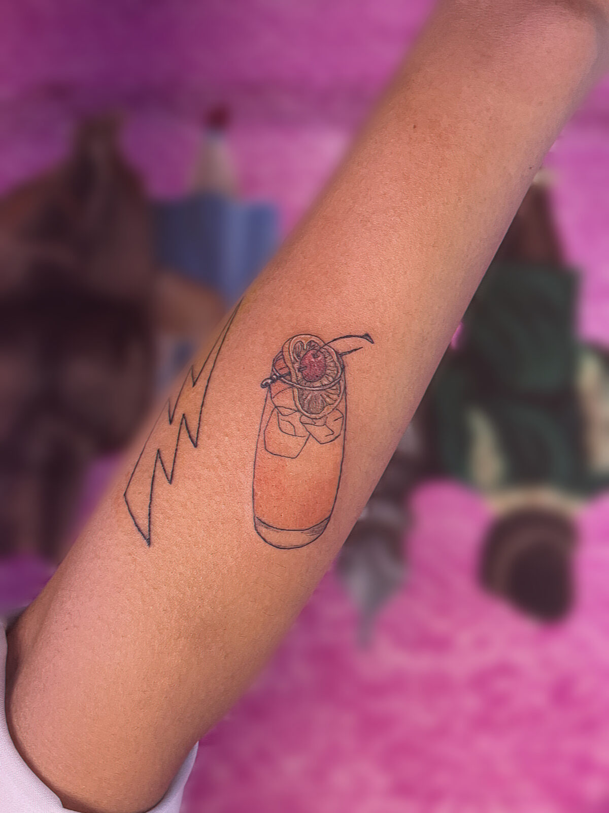 Pink Ink Tattoo Illustrative example