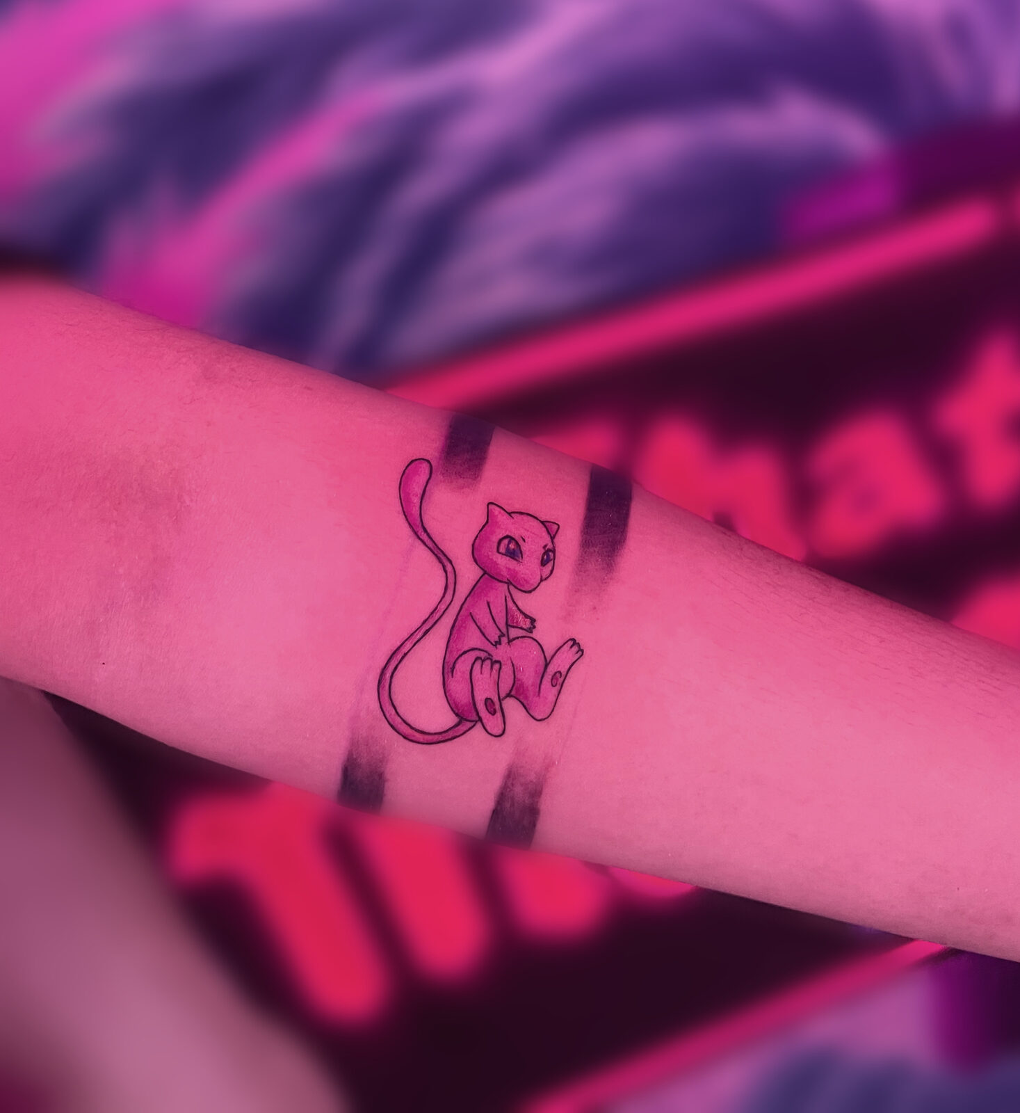 Pink Ink Tattoo Illustrative example