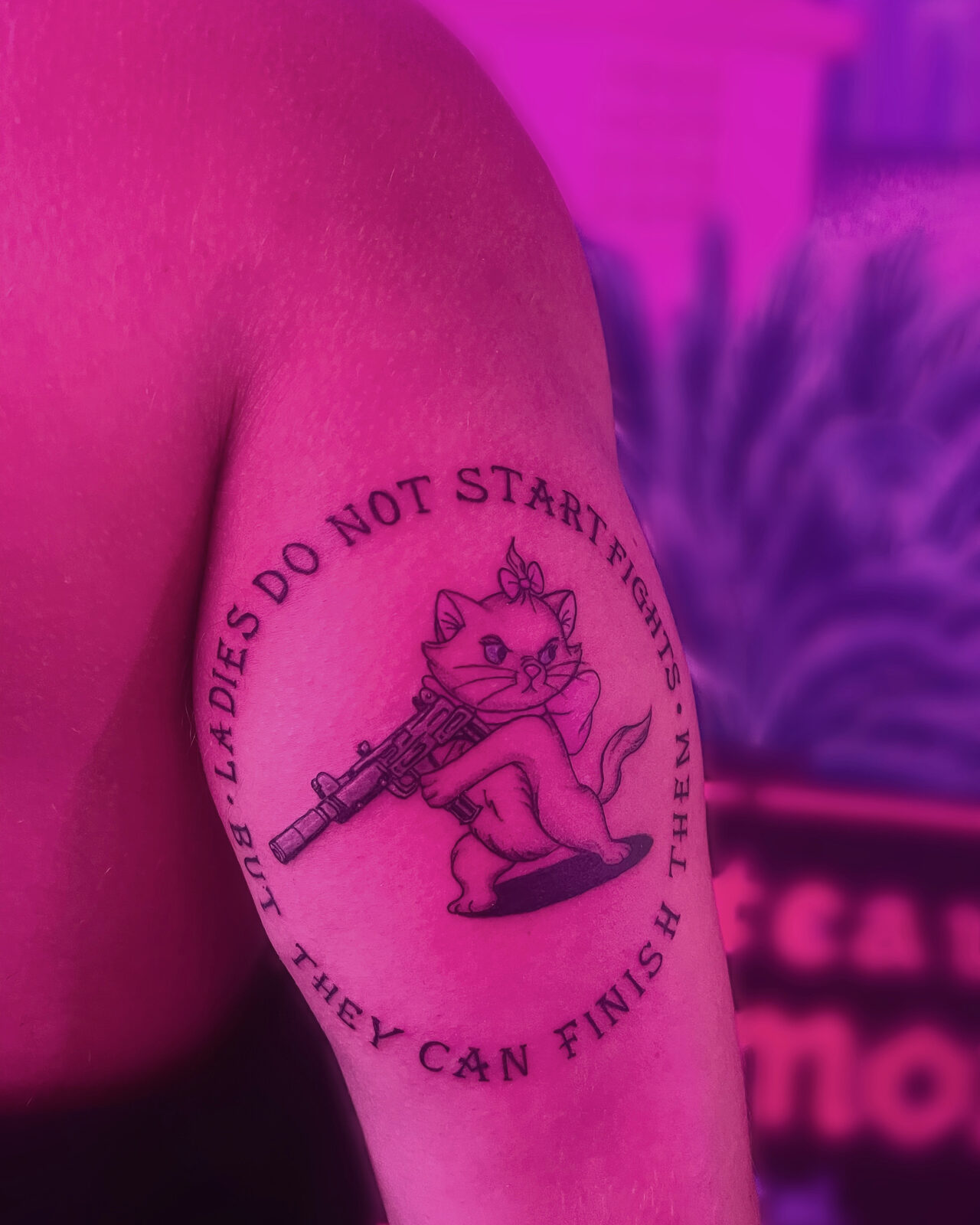 Pink Ink Tattoo Illustrative example